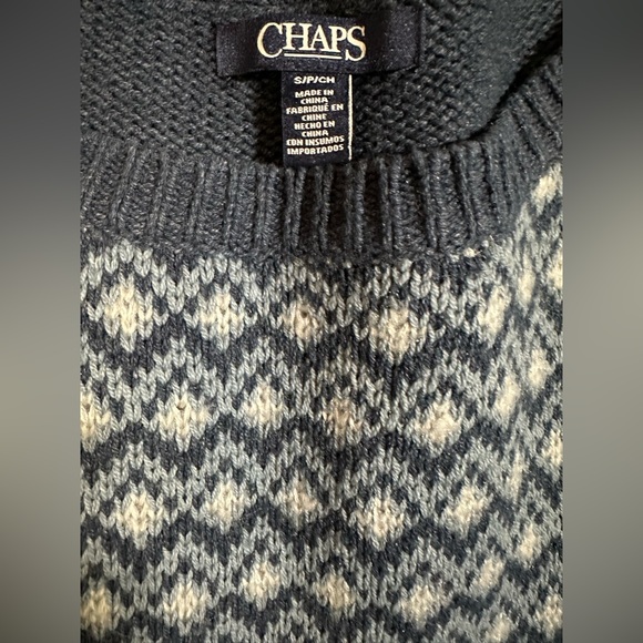 012 Chaps Thick Knit Sweater Size Small - Picture 4 of 5